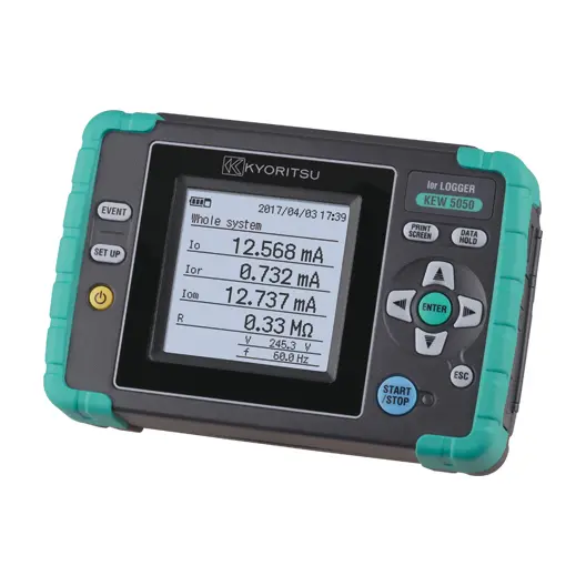 Logger para Medições e Registro Simultâneos com Suporte Monofásico Trifásico – KYORITSU 5050 – HOMIS H104-526 Instrumentos de Medição em Canoas - RS