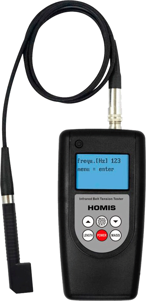 Tensiômetro de Correia Medidor de Tensão Sônico Frequência 500Hz Belt-500 – HOMIS Instrumentos de Medição em Canoas - RS