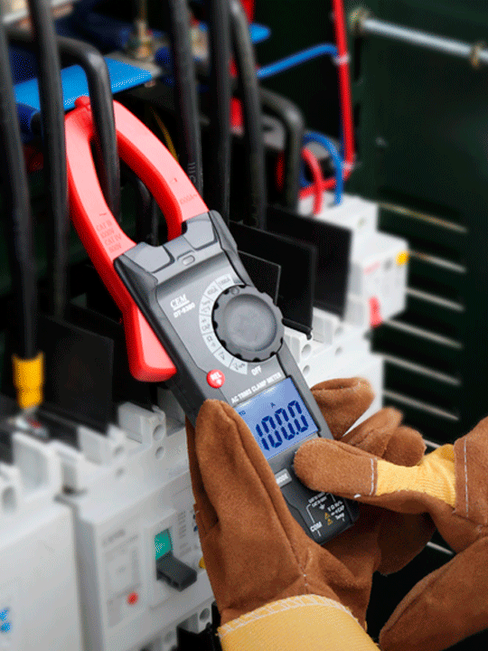 Alicate Amperímetro Profissional TRMS AC/DC 1000A 1000V NCV INRUSH com Display LCD Colorido TFT - HOMIS 378