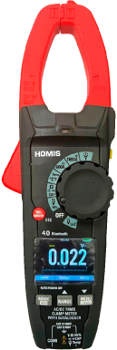 Alicate Amperímetro Profissional TRMS AC/DC 1000A 1000V NCV INRUSH com Display LCD Colorido TFT - HOMIS 378