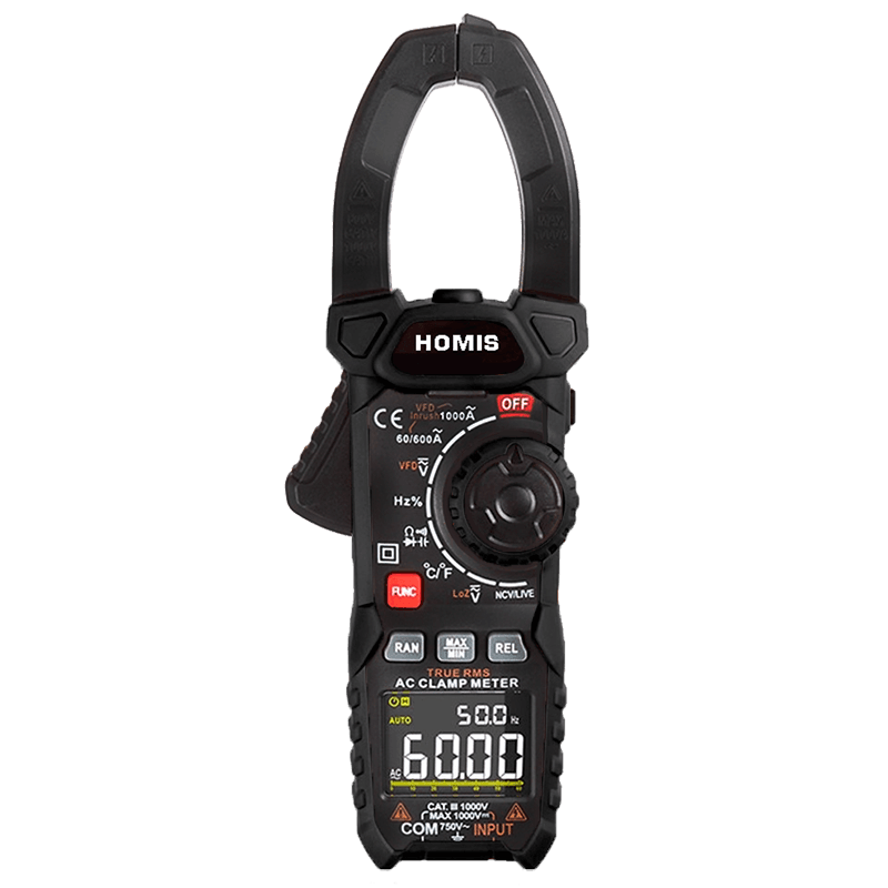 Alicate Volt Amperímetro Digital CAT IV 600V NCV INRUSH - 406 - HOMIS
