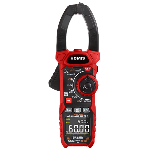 Alicate Volt Amperímetro Digital CAT IV 600V NCV INRUSH - 406 - HOMIS