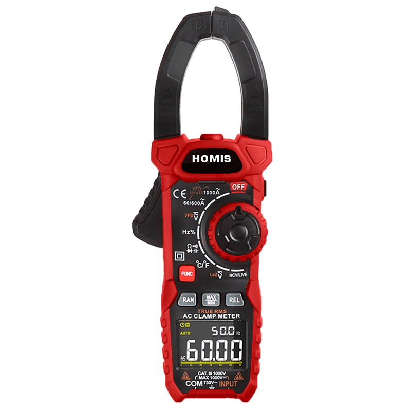 Alicate Volt Amperímetro Digital CAT IV 600V NCV INRUSH - 406 - HOMIS