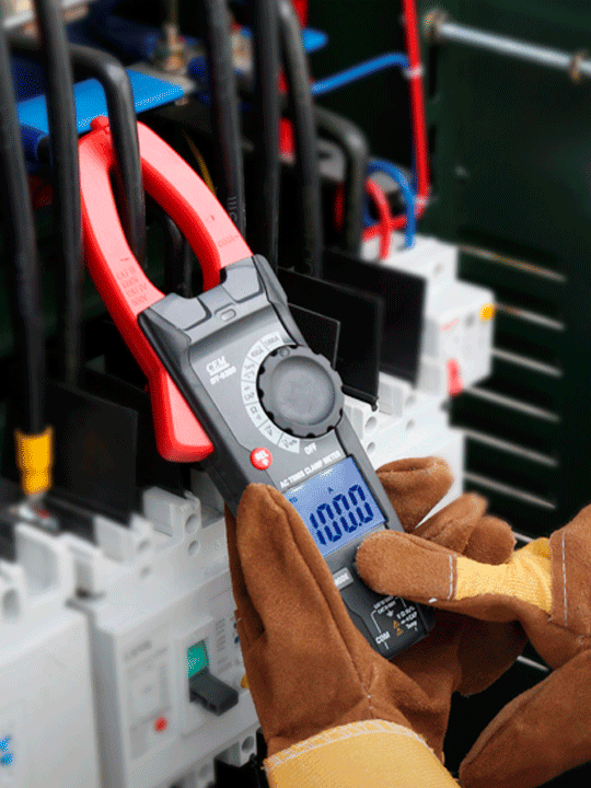 Alicate amperímetro AC 1000A profissional AC True RMS com display LCD colorido TFT - HOMIS 371