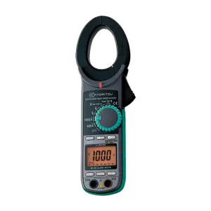 Alicate Volt-Amperímetro TRUE-RMS CAT IV 600V - Tensão AC 6/60/600V /DC 600m/6/60/600V 600V - Corrente AC/DC 0 - 600/1000A - 2056R - KYORITSU - H104-281 HOMIS
