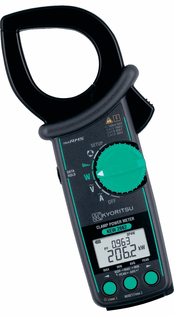 Alicate Wattímetro TRMS 1000V Clamp 55mm - 2062 - KYORITSU - H104-536 HOMIS