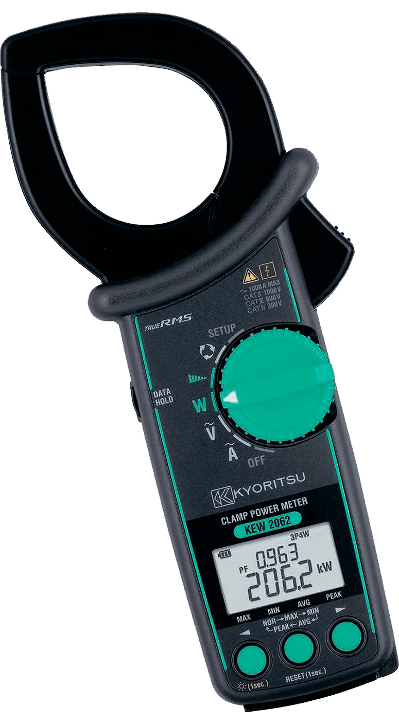 Alicate Wattímetro TRMS 1000V Clamp 55mm - 2062 - KYORITSU - H104-536 HOMIS
