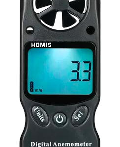 Anemômetro Multifunção de Bolso 30 m/s Altímetro