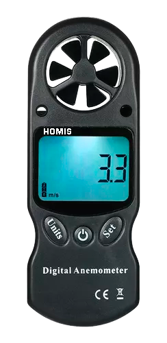 Anemômetro Multifunção de Bolso 30 m/s Altímetro