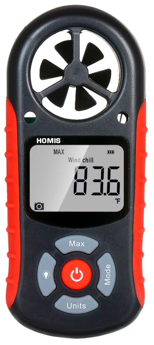 Anemometro Multifunção de Bolso 30 m/s Velocidade