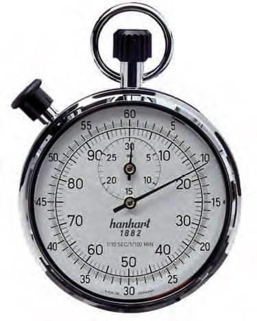 Cronômetro Tradicional Analógico de 2 Coroas - 122.0301-00 - HANHART
