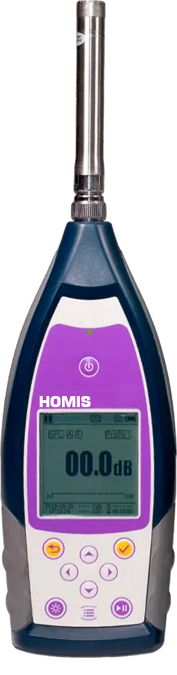 Decibelímetro Classe 1 1/1 Oitavas NR15/NR17/NHO-01 - HOMIS 745A e 746B