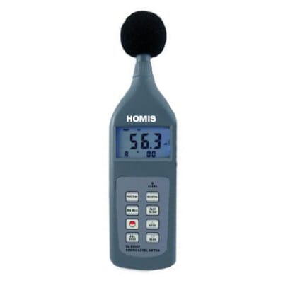 Decibelímetro Digital - Curva A/C/Flat - Classe 2 Leq 30 A 130 dB RS-232 - HDE-896 - HOMIS