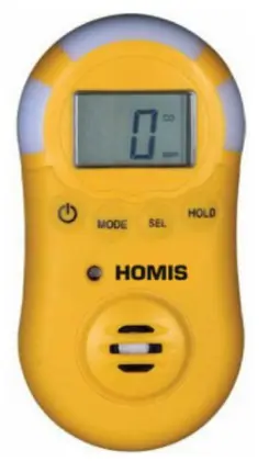 Detector de Monóxido de Carbono CO - Sinal Sonoro Visual - HDG-411A - HOMIS