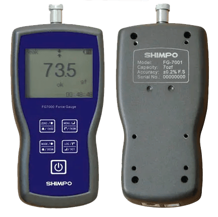 Dinamômetro Digital de Tração e Compressão de Altíssima Qualidade 5Kg - FG-7005 - H330-223 - SHIMPO