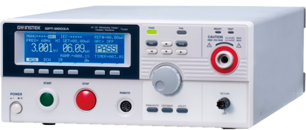HIPOT PARA TESTES DE RUPTURA AC/DC (500VA/100W) E ISOLAÇÃO - GPT-9903A - GW INSTEK