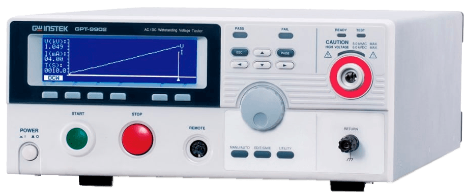 HIPOT PARA TESTES DE RUPTURA AC/DC (500VA/100W) - GPT-9902A - GW INSTEK