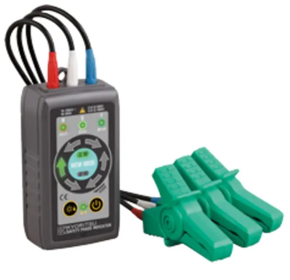 INDICADOR DE SEQUENCIA DE FASE SEM CONTATO AC 1000V CAT IV 600V - 8035 - KYORITSU - H104-437 HOMIS