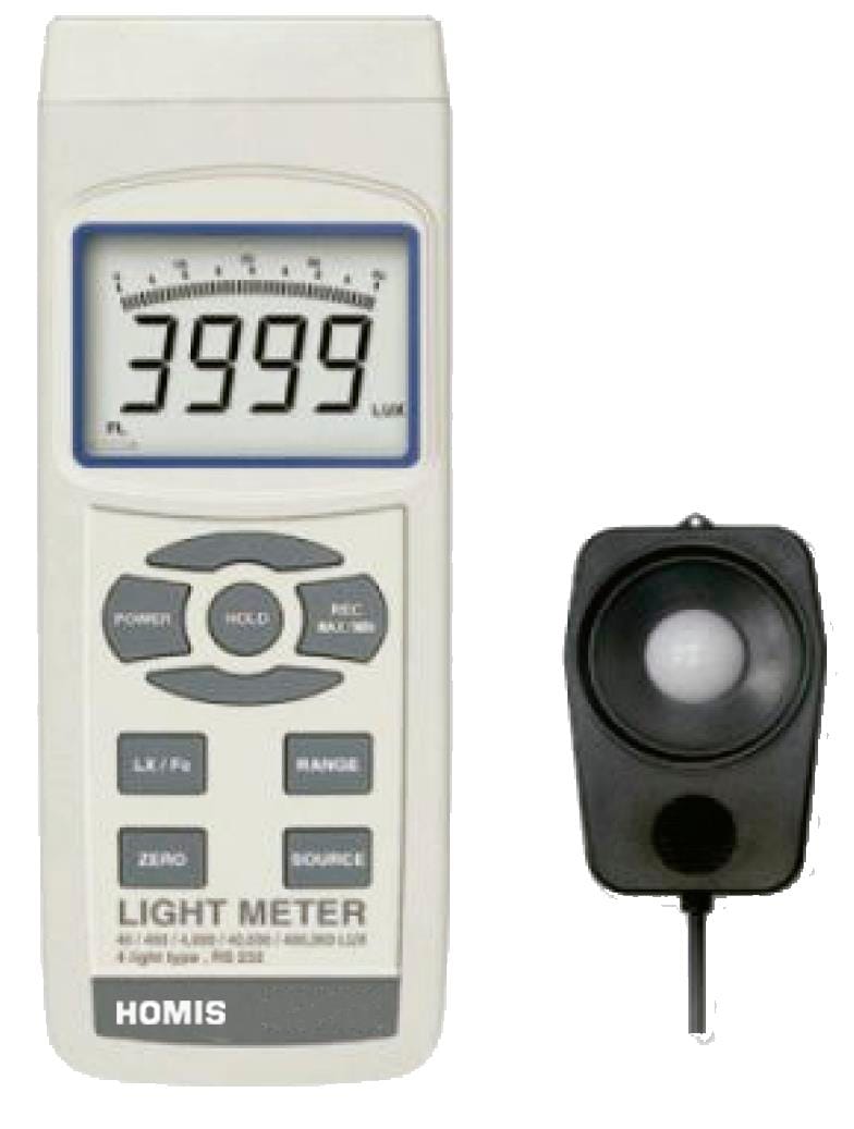 Luxímetro Digital Portátil 400000 LUX - 133 - HOMIS