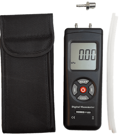 Manômetro Pressão Diferencial 10psi 11 Parâmetros - HOMIS 112D - H307-013