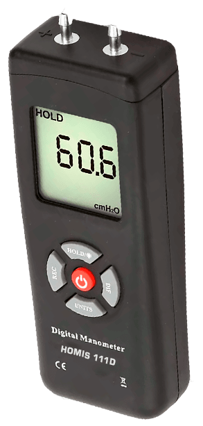Manômetro Pressão Diferencial 5psi 11 Parâmetros - HOMIS 111D - H307-012