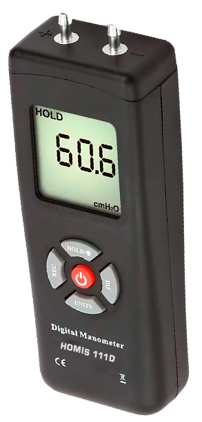 Manômetro Pressão Diferencial 5psi 11 Parâmetros - HOMIS 111D - H307-012