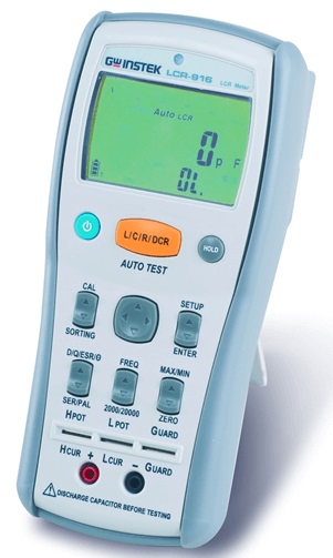 Medidor de Circuitos LCR Portátil (100KHZ) - LCR-916 - GW INSTEK