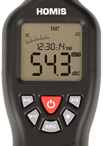 Medidor de Impacto Sonoro 30~130db Datalogger 32000 Dados Curva A e C