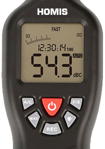Medidor de Impacto Sonoro 30~130db Datalogger 32000 Dados Curva A e C