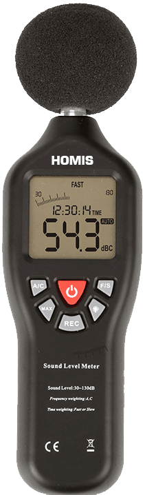 Medidor de Impacto Sonoro 30~130db Datalogger 32000 Dados Curva A e C