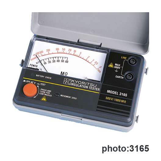 Megôhmetro Analógico de Resistência de Isolação de Alta Tensão - 3166 - KYORITSU - H104-056 HOMIS