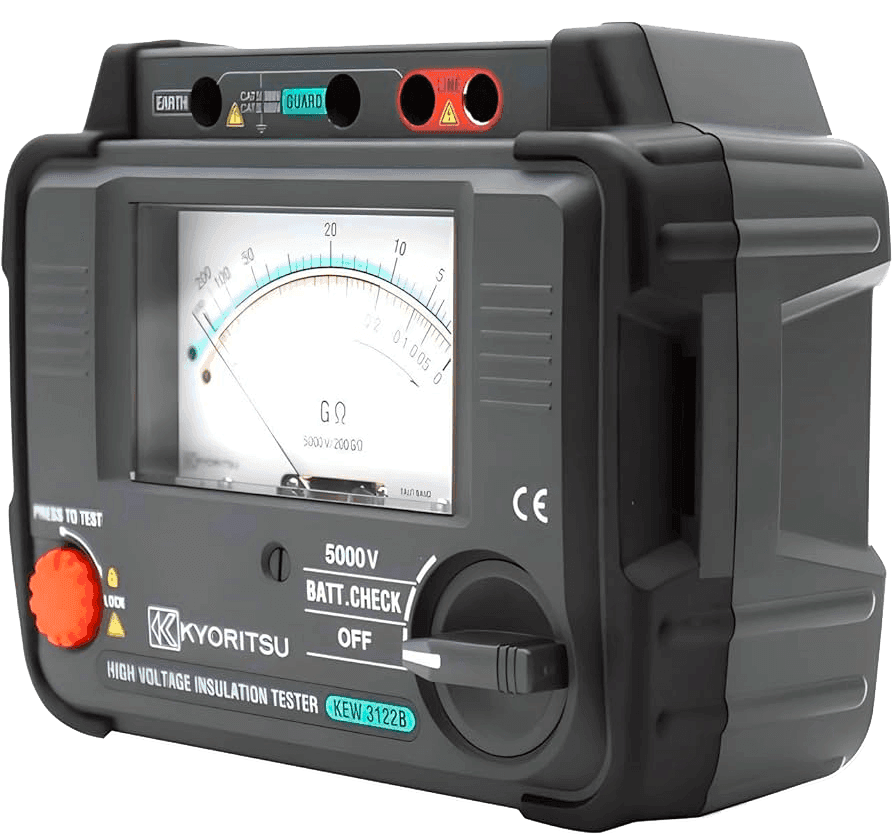 Megôhmetro Analógico de Alta Tensão CAT IV 300V - 3122B - KYORITSU - H104-064 HOMIS