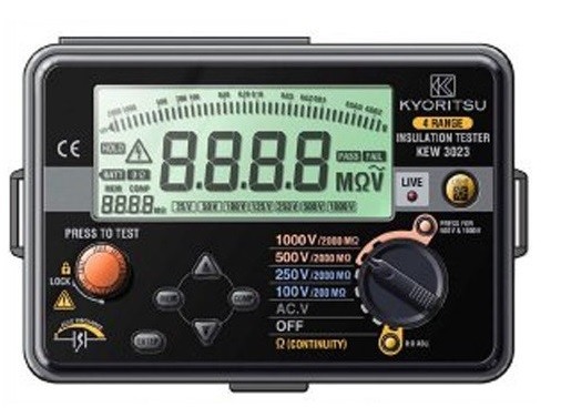 Megôhmetro Analógico e Digital CAT III 600V - 3023 - KYORITSU