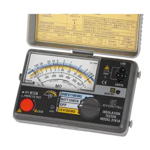 Megôhmetro Analógico Testador de Isolação DC 500V - KYORITSU 3161A - HOMIS