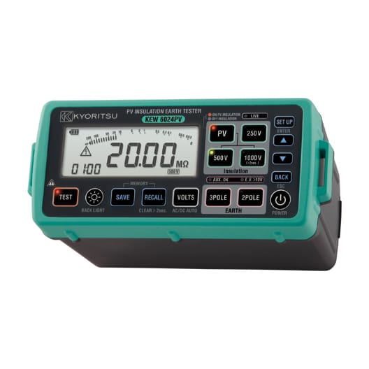 Megômetro de Resistência do Isolamento Foto Voltaico - 6024PV - KYORITSU - H104-913 HOMIS