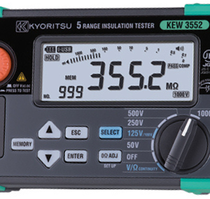 Megômetro Testador de Isolação Digital 1000 C/ Bluetooth - KYORITSU 3552BT - H104-923 HOMIS