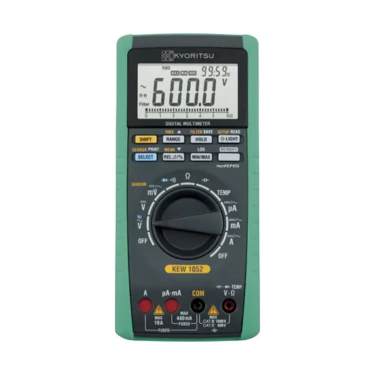 MULTÍMETRO DE ALTA PERFORMANCE E PRECISÃO CAT IV 600V - 1052 - KYORITSU - H104-433 HOMIS