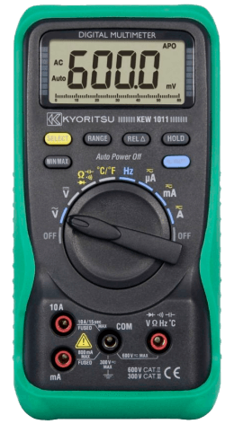 Multímetro Digital AC/DC 600V - 10A - CAT III 300V/ CAT II 600V - 1011 KYORITSU - H104-843 HOMIS