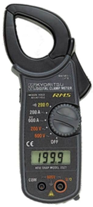 MULTÍMETRO DIGITAL TRUE RMS TIPO ALICATE  CAT III 600V - 2027 - KYORITSU - H104-018 HOMIS