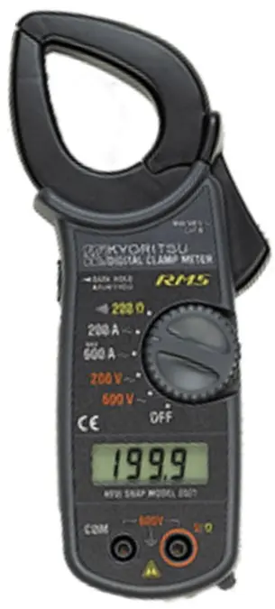 MULTÍMETRO DIGITAL TRUE RMS TIPO ALICATE  CAT III 600V - 2027 - KYORITSU - H104-018 HOMIS