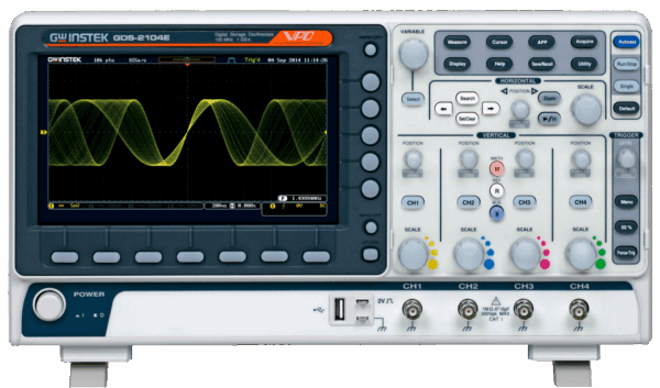 Osciloscópio Digital Banda 200/100/70MHz Com 2 ou 4 Canais e Tela LCD - GDS-2000E - Instek - Homis