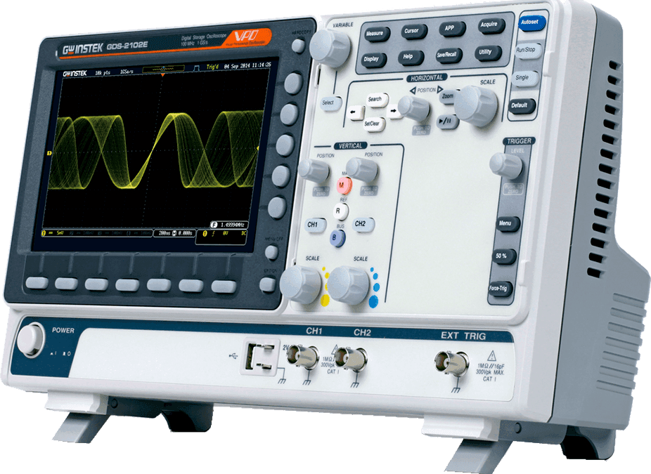 Osciloscópio Digital Banda 200/100/70MHz Com 2 ou 4 Canais e Tela LCD - GDS-2000E - Instek - Homis