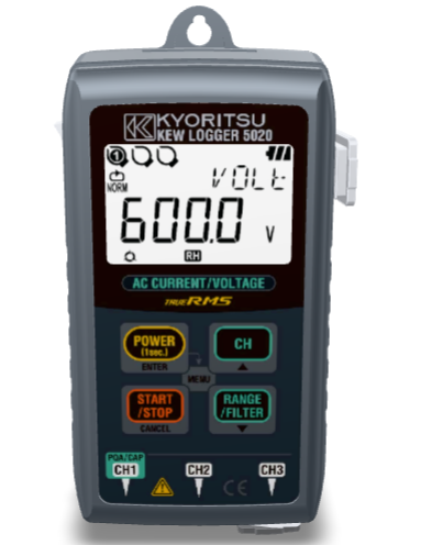 Registrador Digital Portátil com Análise de Qualidade de Energia CAT III 300V - 5020 - KYORITSU - H104-296 HOMIS
