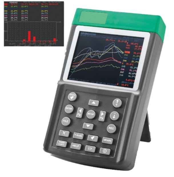 REGISTRADOR DE TEMPERATURA PORTÁTIL COM DISPLAY COLORIDO - 170 - HOMIS