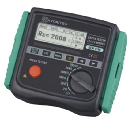 Testador de Resistência e Resistividade de Aterramento CAT III 600V - 4106 KYORITSU - H104-436 HOMIS