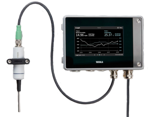 Sonda de temperatura e umidade para montagem em parede HMP1 - HOMIS - VAISALA