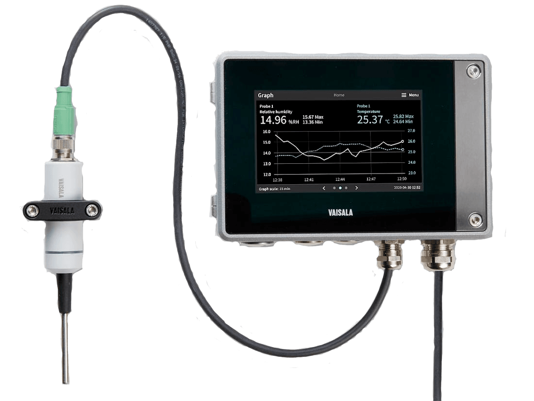 Sonda de temperatura e umidade para montagem em parede HMP1 - HOMIS - VAISALA