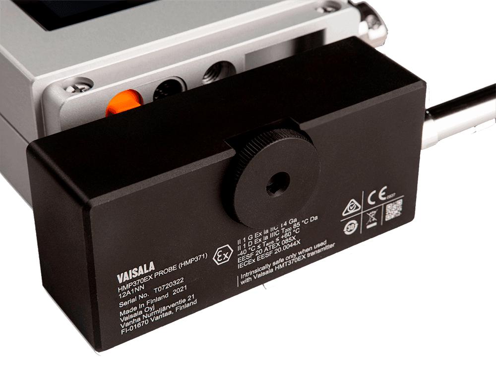 Sonda de Umidade e Temperatura HMT378EX Instrinsicamente Segura para Tubulações Pressurizadas - HOMIS - Vaisala