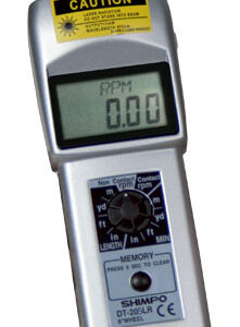 TACÔMETRO DIGITAL PORTÁTIL COM E SEM CONTATO COM RODA DE VELOCIDADE 12" LCD - DT-205LR-S12 - SHIMPO