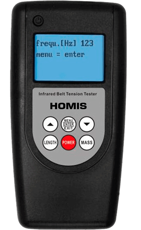 Tensiômetro de Correia Medidor de Tensão Sônico Frequência 500Hz Belt-500 - HOMIS